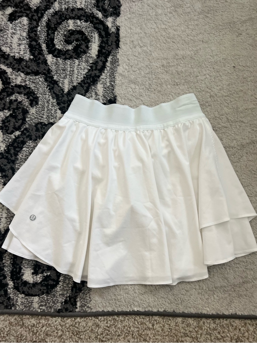 Lululemon Court Rival High-Rise Tennis Skirt White Women’s Size 4